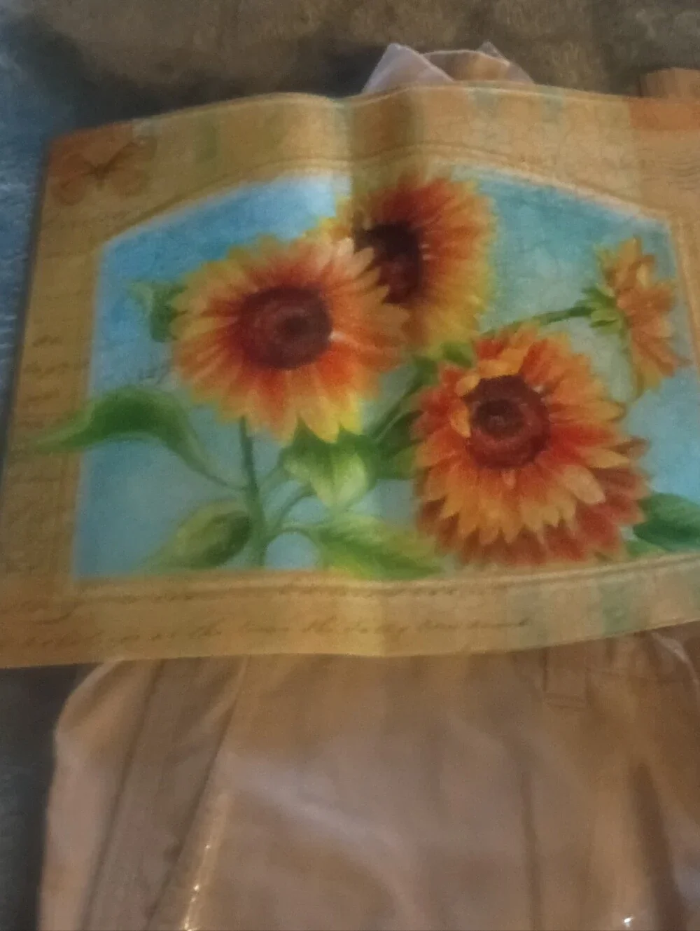 Sunflower Placemat / Table Mat Set - Vibrant Floral Design
